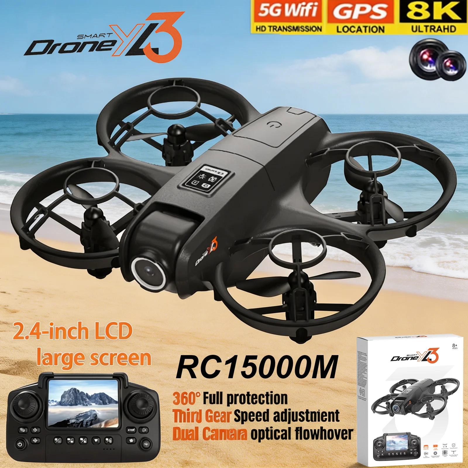 Drone Camera Lens - New YL3 RC Drone 8K 1080P