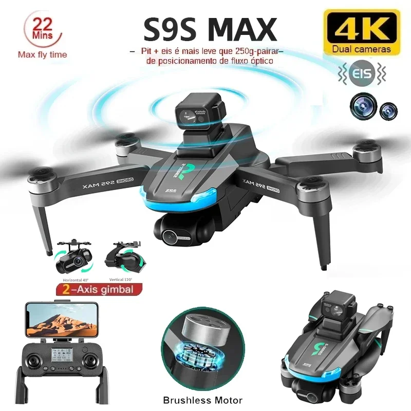 NEW S9S MAX MINI Drone 4K 2-Ax - Drone Camera Night Vision ulasan dan harga