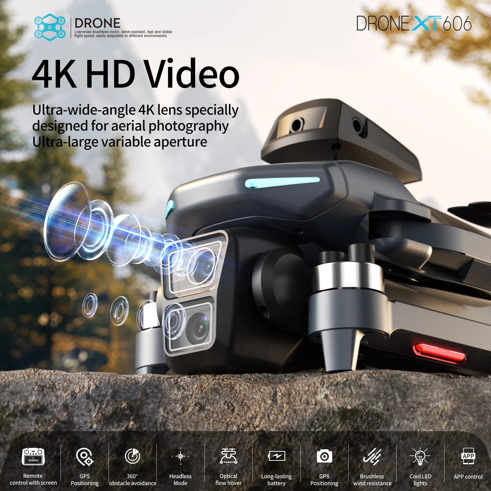 Original XT606 MAX GPS Drone 4 - Drone Camera Night Vision ulasan dan harga